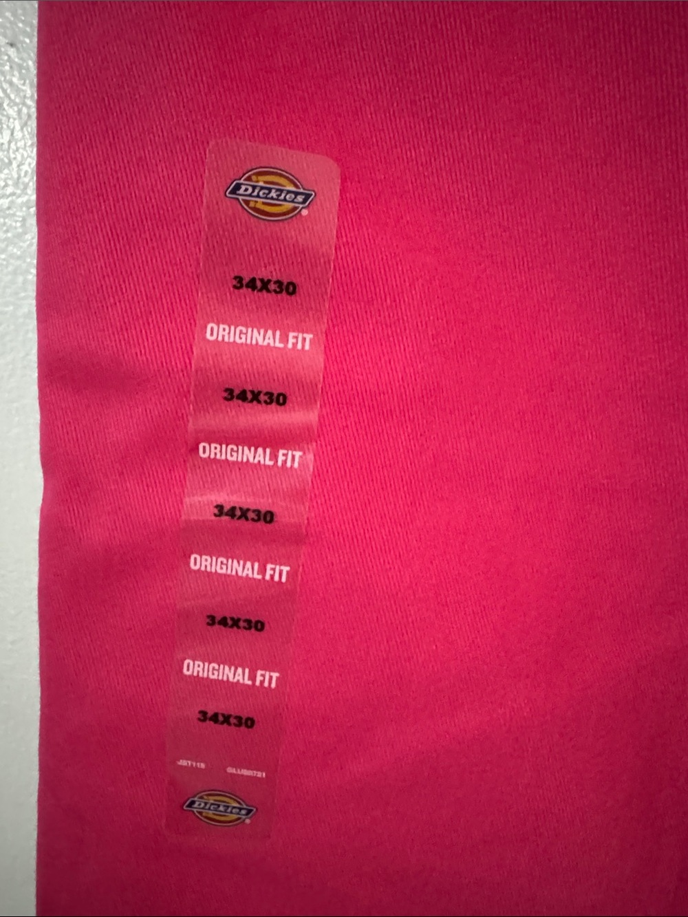Dickies Men’s 34x30 874 Work Pants Bright/Hot Pink Breast Cancer Awareness NWT - Picture 10 of 13